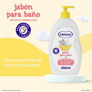 Jabón Hidratante Nenuco BAÑO HIDRATANTE 650 ml - Imagen 3
