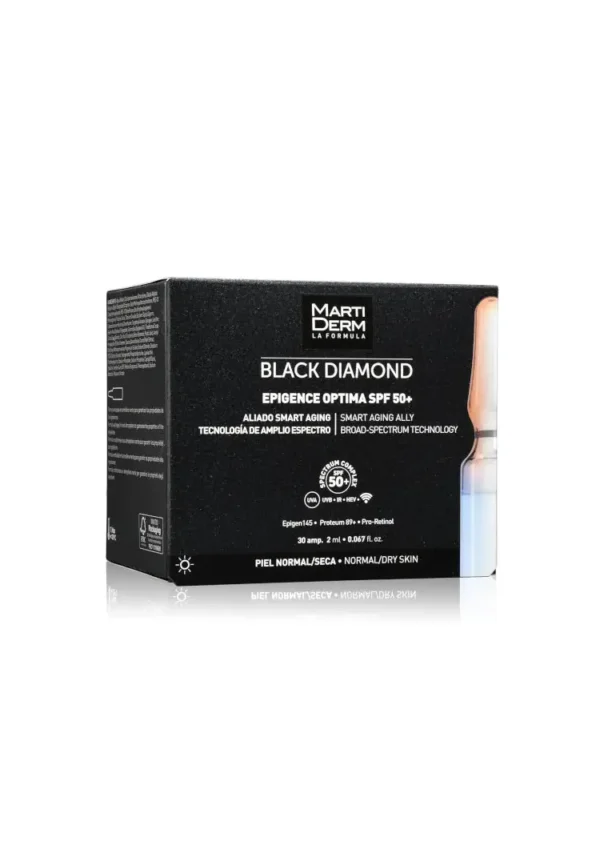 Martiderm Epigence Optima SPF50 – Presentación Black Diamond Black Diamond Epigence Optima Spf50