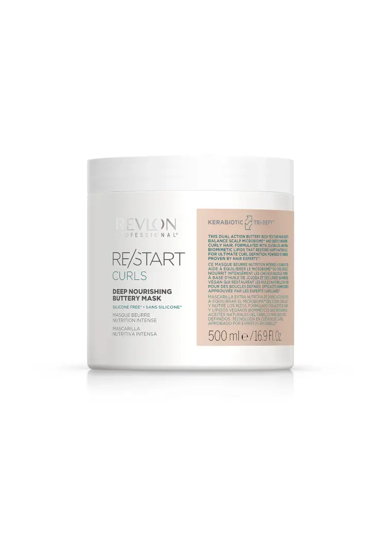 Revlon Restart Curls Deep Nourishing Buttery Mask 500 ml mascarilla nutritiva para cabello rizado y ondulado