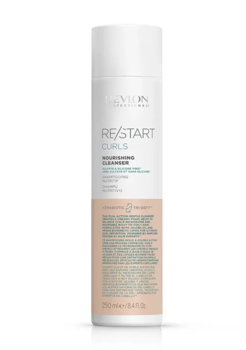 Revlon Restart Curls Nourishing Cleanser champú nutritivo para rizos y ondas 250 ml