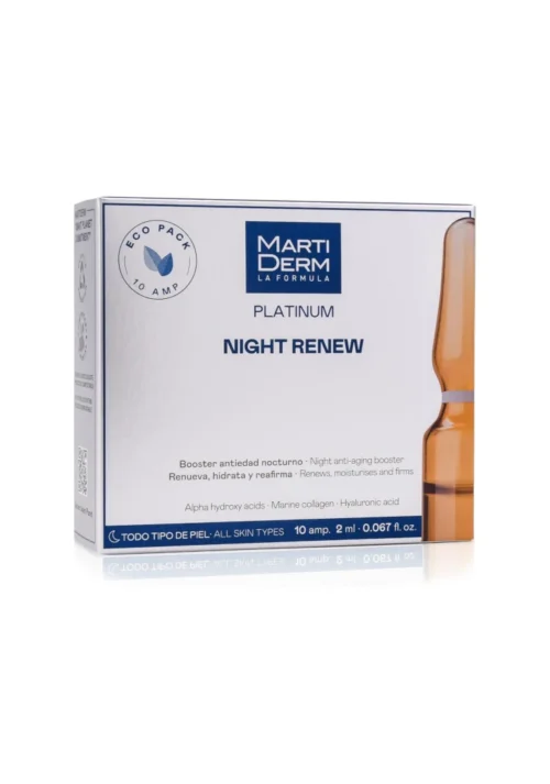 Martiderm Platinum Night Renew 10x2ml Ampoules tratamiento nocturno
