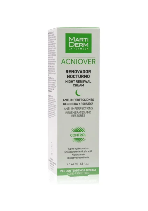 Martiderm Acniover Night Renewal Cream 40ml crema piel acneica