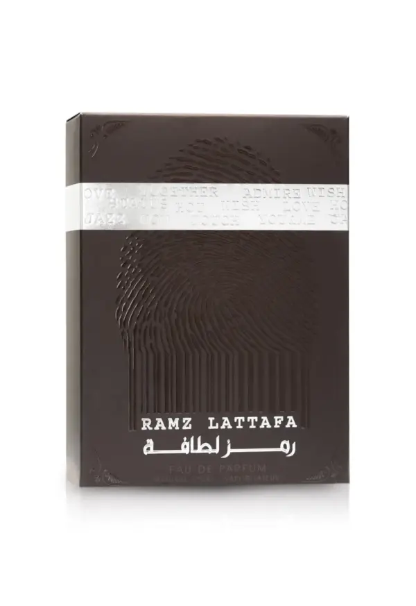 Packaging Lattafa Ramz Silver